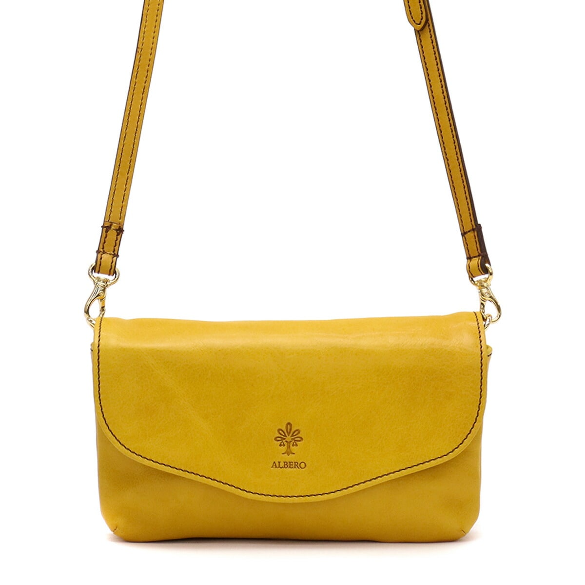 アルベロ お財布ショルダー ALBERO お財布ポシェット 本革 PIERROT ピエロ 斜めがけ 小さめ ミニショルダーレディース 日本製 3915