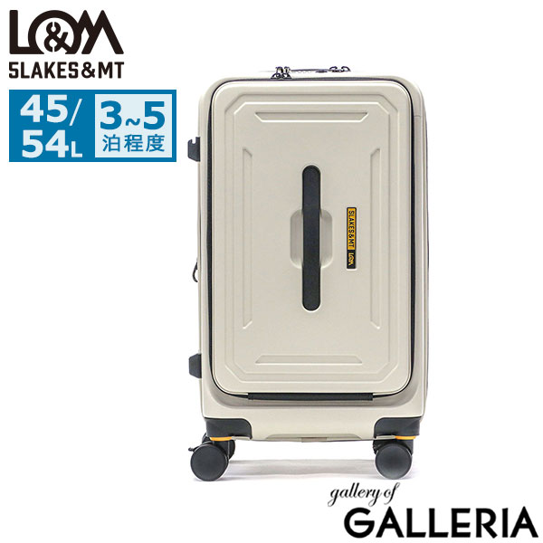 ファイブレイクス&エムティー スーツケース フロントオープン Mサイズ M 5LAKES＆MT キャリケース キャリーバッグ キャリー 拡張 ストッパー付き おしゃれ シンプル 45L 54L TSロック 4輪 双輪 C GEAR 310-4001