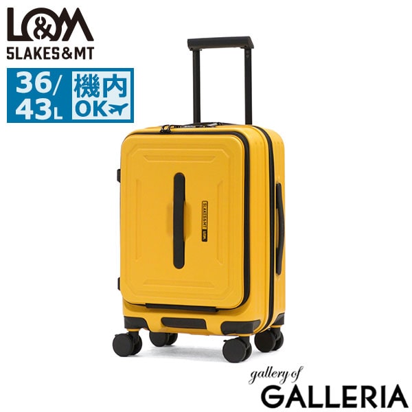 5LAKES＆MT スーツケース 機内持ち込み フロントオープン Sサイズ ファイブレイクス&エムティー 軽量 ストッパー付き ドリンクホルダー付き 拡張 36L 43L 小さめ おしゃれ C GEAR 19inch FRONT 310-4010