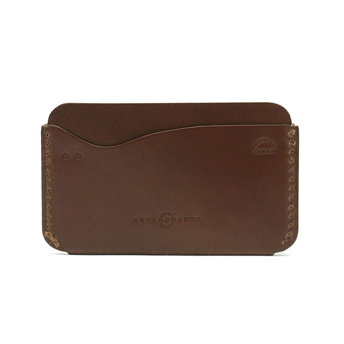 【セール】アーツアンドクラフツ カードケース ARTS&CRAFTS 名刺入れ ミニ財布 HANDSEWN CORDOVANACCCARD SLEEVE WALLET ビジネス 革 レザー アーツ＆クラフツ メンズ レディース