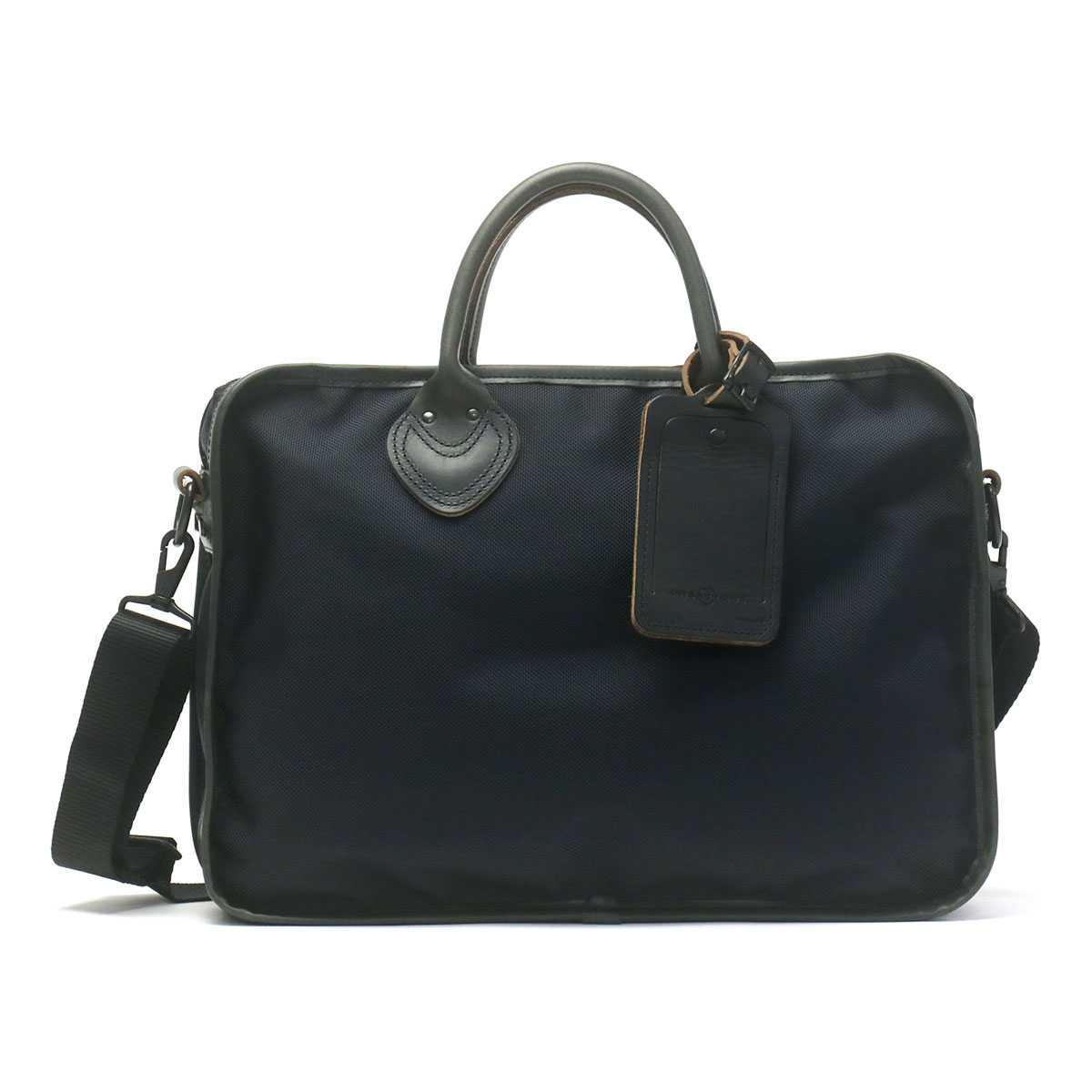 【セール】アーツアンドクラフツ ブリーフケース ARTS&CRAFTS バッグ BLACK NYLON ビジネスバッグ1RBRIEFCASE 2WAY ショルダー A4 薄マチ レザー 本革 ナイロン 通勤 ノートPC ブランド 日本製 メンズレディース