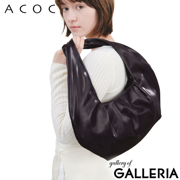 アコック トートバッグ レディース ACOC バッグ 軽量 軽い トート 肩掛け ハーフムーン 韓国 シンプル おしゃれ カジュアル かわいい 無地 コンパクト 柔らかい A5 Interview M Bag 424BG627