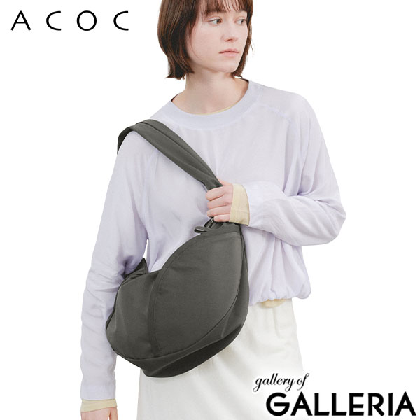 アコック ショルダーバッグ レディース メンズ ACOC バッグ 軽量 軽い 斜めがけ 大人 ハーフムーン 韓国 ブランド シンプル おしゃれ カジュアル かわいい 無地 B5 Insight Cross Bag 424BG634