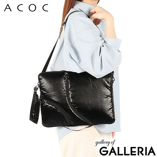 アコック PCケース 13インチ レディース ACOC おしゃれ 軽量 軽い ショルダー 斜めがけ ラップトップ 韓国 シンプル カジュアル かわいい 無地 女性 A4 2WAY Lake13 Laptop Clutch 324BG601