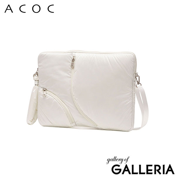 アコック PCケース 13インチ レディース ACOC おしゃれ 軽量 軽い ショルダー 斜めがけ ラップトップ 韓国 シンプル カジュアル かわいい 無地 女性 A4 2WAY Lake13 Laptop Clutch 324BG601