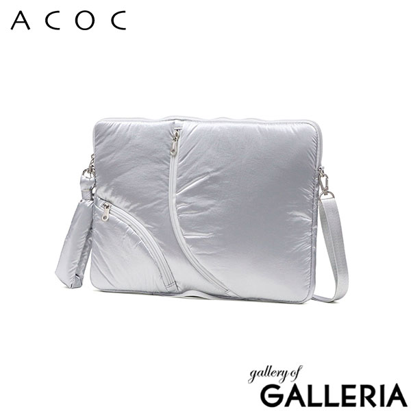 アコック PCケース 13インチ レディース ACOC おしゃれ 軽量 軽い ショルダー 斜めがけ ラップトップ 韓国 シンプル カジュアル かわいい 無地 女性 A4 2WAY Lake13 Laptop Clutch 324BG601