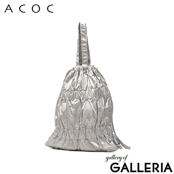 ACOC アコック ナップサック バックパック 韓国風 可愛い 大人 ギャザー 韓国 シンプル カジュアル Tiered Banding Backpack