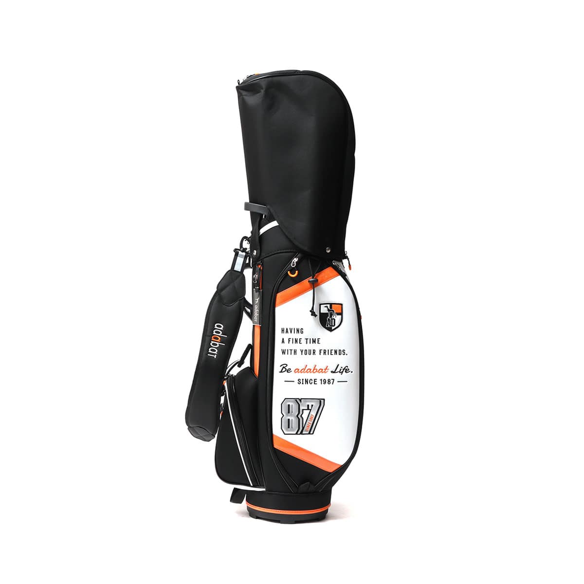 アダバット キャディバッグ adabat ゴルフバッグ GOLF ゴルフ カート 軽量 軽い ショルダー 肩がけ 9.0型 4分割 47インチ ナイロン 合成皮革 メンズ レディース ABC426