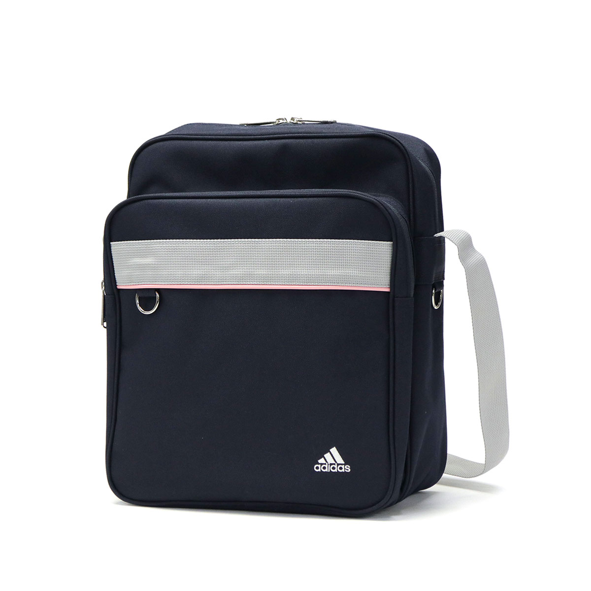 【セール】アディダス ショルダーバッグ adidas 横浜型ショルダー バッグ 通学 スクバ ショルダー スクールバッグ 通学バッグ 斜めがけ 縦型 A4 11L 軽量 高校生 中学生 女子 女子高生 レディース 67176