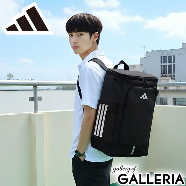 ノベルティ付 アディダス リュック メンズ レディース 大容量 通学 黒 ブラック adidas リュックサック おしゃれ 軽量 ブランド カジュアル 男子 女子 高校生 中学生 シンプル ロゴ A3 B4 30L 耐久性 耐水 68571 新作 2025