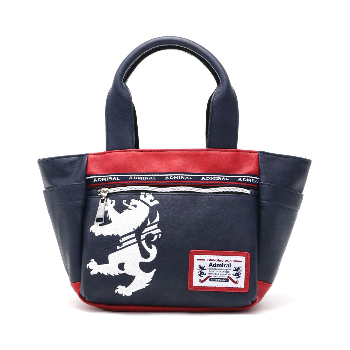 アドミラル トートバッグ Admiral ミニトートバッグ ファスナー付き 小さめ 小さい コンパクト ミニバッグミニトートMARHAM マーハム スポーツ メンズ レディース ADGA-06