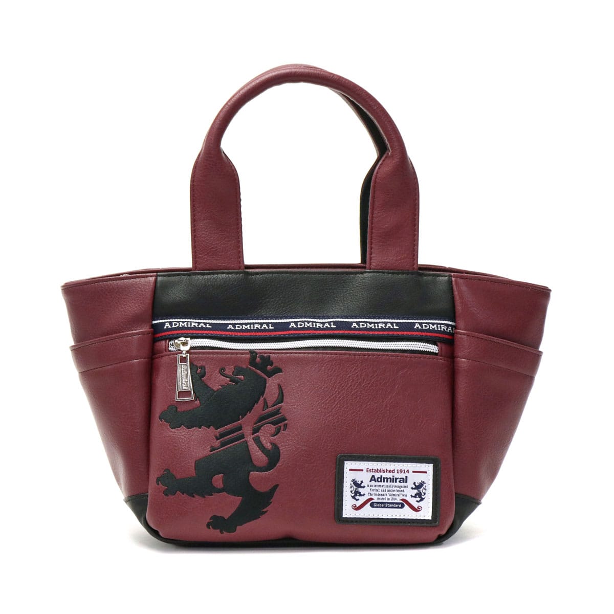 アドミラル トートバッグ Admiral ミニトートバッグ ファスナー付き 小さめ 小さい コンパクト ミニバッグミニトートMARHAM マーハム スポーツ メンズ レディース ADGA-06