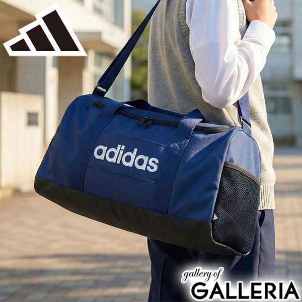adidas アディダス ボストンバッグ 学生 スポーツ トラベル ダッフル 2WAY A4 リニア ダッフルバッグ M KWQ26