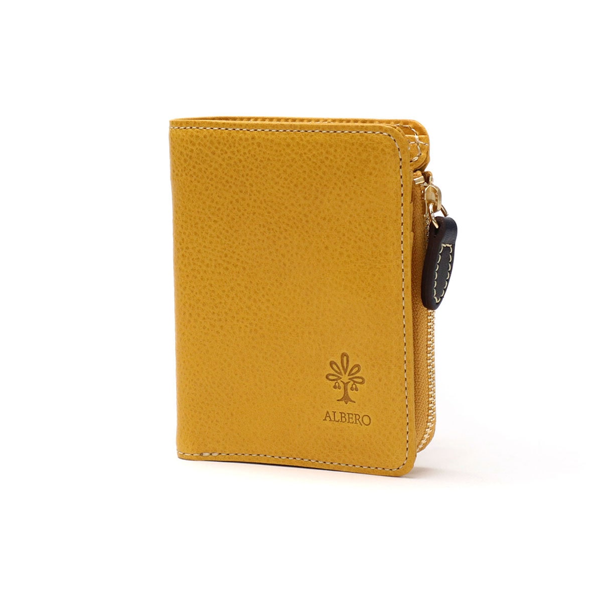 アルベロ 財布 ALBERO 二つ折り 二つ折り財布 PIERROT ピエロ 小銭入れ 縦型 薄い 本革 革 レザー レディース 6434