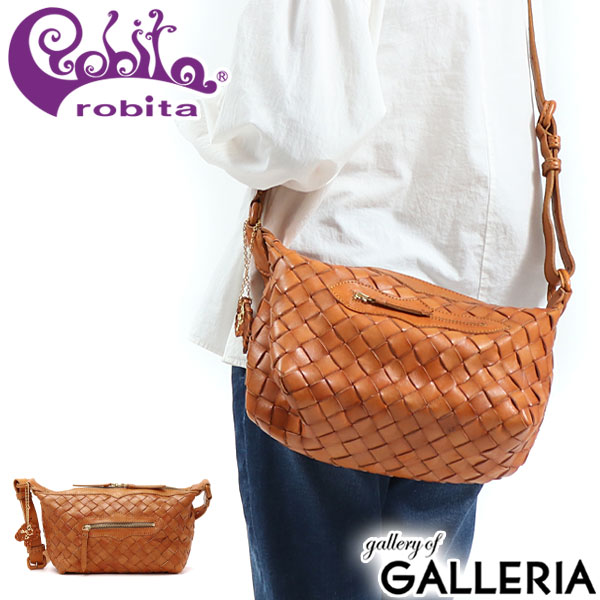 正規品1年保証 ロビタ ショルダーバッグ robita anyam nya robita バッグ 斜めがけ 斜めがけバッグ レザー 本革 レディース A5 AN-155M