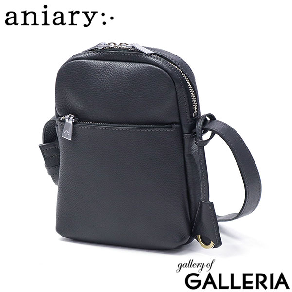 aniary アニアリバッグ ショルダーバッグ シュリンクレザー Shrink Leather ミニショルダーバッグ斜めがけバッグ 小さめ ポシェット 本革 革 ブランド メンズ レディース 07-03005 新作 2020