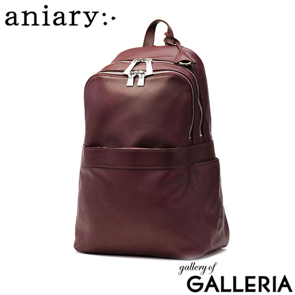 正規取扱店 アニアリ リュック aniary Shrink Leather Backpack シュリンクレザー バックパック 通勤 ビジネス 本革 レザー A4 日本製 メンズ レディース 07-05001