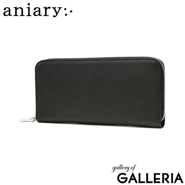 正規取扱店 アニアリ 長財布 aniary Shrink Leather シュリンクレザー ラウンドL 財布 ラウンドファスナー 大容量 小銭入れあり レザー 本革 メンズ レディース 日本製 07-20019 新作2023