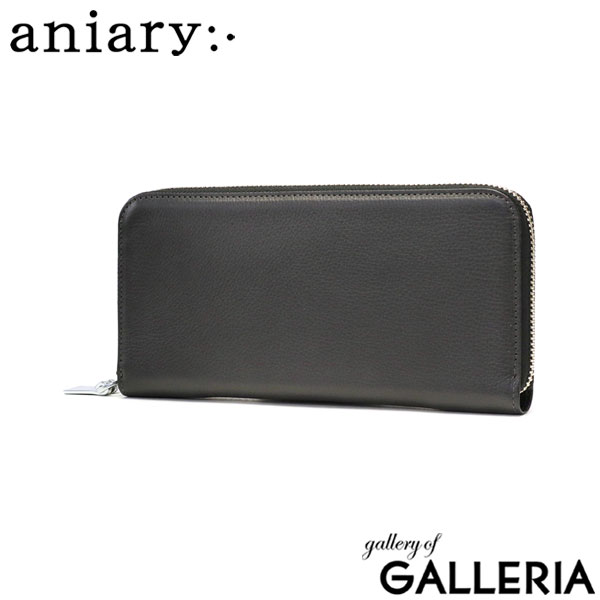 正規取扱店 アニアリ 長財布 aniary Shrink Leather シュリンクレザー ラウンドL 財布 ラウンドファスナー 大容量 小銭入れあり レザー 本革 メンズ レディース 日本製 07-20019 新作2023