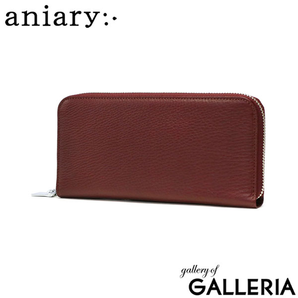 正規取扱店 アニアリ 長財布 aniary Shrink Leather シュリンクレザー ラウンドL 財布 ラウンドファスナー 大容量 小銭入れあり レザー 本革 メンズ レディース 日本製 07-20019 新作2023