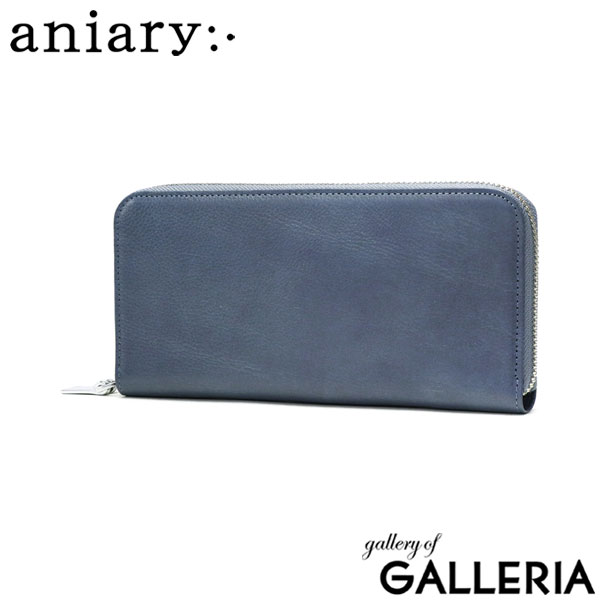正規取扱店 アニアリ 長財布 aniary Shrink Leather シュリンクレザー ラウンドL 財布 ラウンドファスナー 大容量 小銭入れあり レザー 本革 メンズ レディース 日本製 07-20019 新作2023