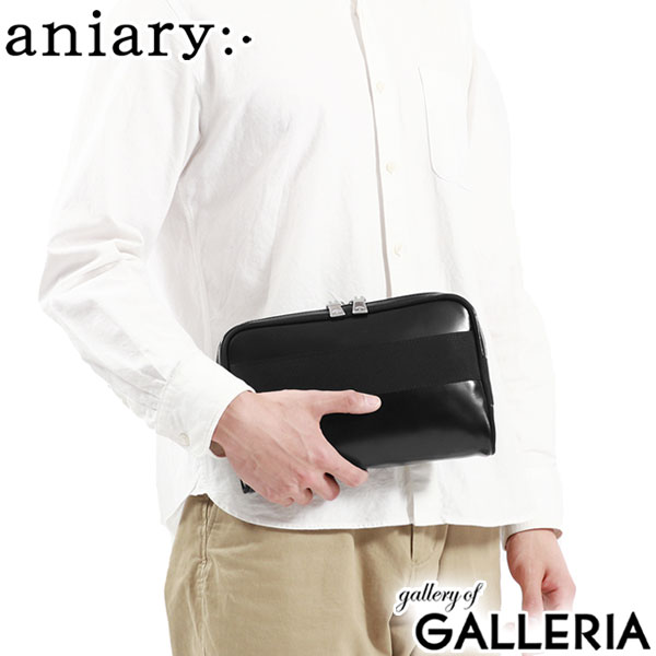 正規取扱店 アニアリ クラッチバッグ メンズ レディース 本革 aniary ブランド 小さめ A5 手持ち 普段使い レザー 軽量 ユニセックス ダブルジップ 耐水性 耐熱性 日本製 F-Film Leather 32-08000