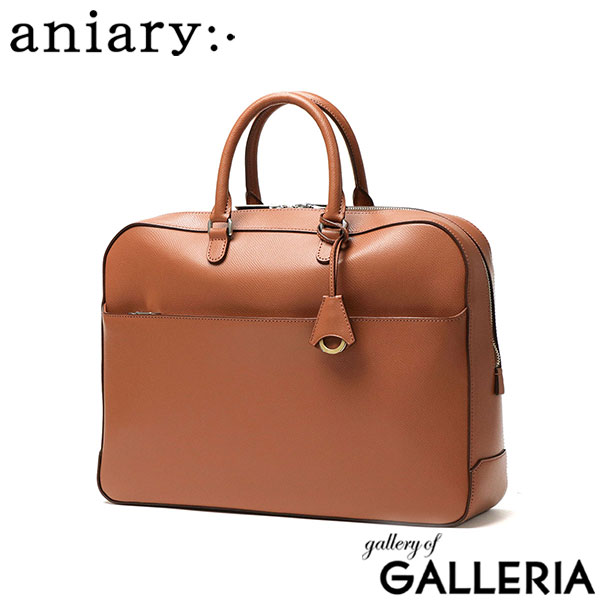 正規取扱店 アニアリ ブリーフケース 本革 革 メンズ レザー A4 自立 aniary バッグ ビジネスバッグ ブリーフ シンプル ブラック 黒 大容量 通勤 軽量 軽い 丈夫 耐水 日本製 エス-フィルムレザー 33-01000
