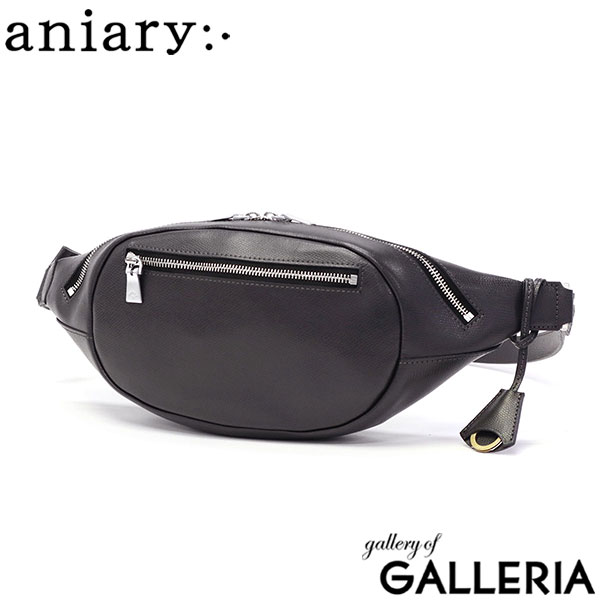 【正規取扱店】 アニアリ ボディバッグ メンズ レディース aniary バッグ ウエストバッグ ショルダー 斜めがけ 本革 革 レザー きれいめ おしゃれ ブランド 日本製 エス-フィルムレザー 33-07000