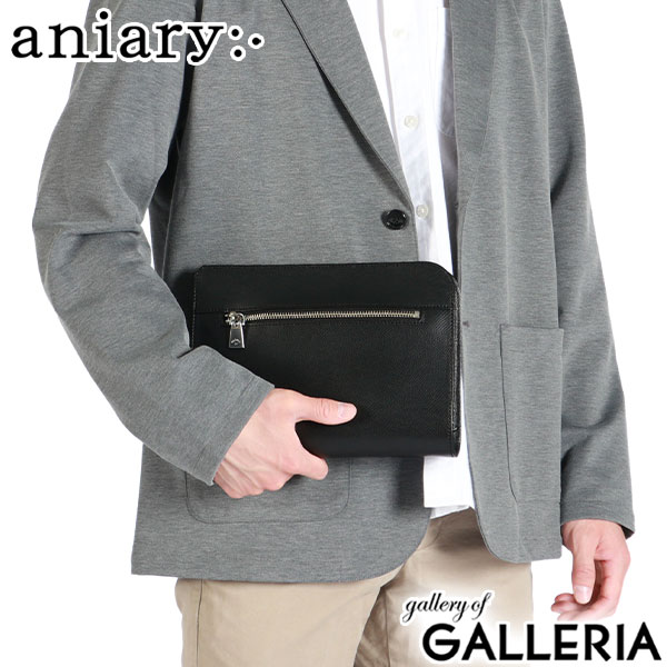 【正規取扱店】 アニアリ クラッチバッグ メンズ レディース 本革 結婚式 aniary クラッチ バッグ セカンドバッグ 手持ち 革 小さめ A5 L字ファスナー ビジネス 日本製 エス-フィルム レザー 33-08000