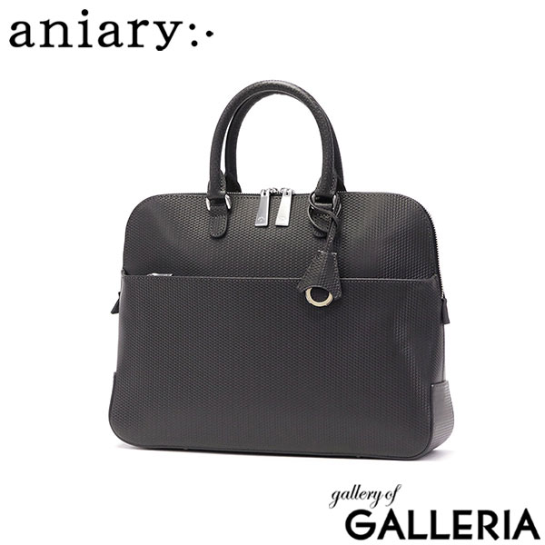 【正規取扱店】 アニアリ ブリーフケース 本革 ビジネス A4 メンズ レディース aniary バッグ ビジネスバッグ 自立 軽量 薄型 丈夫 黒 ファスナー付き おしゃれ 革 日本製 ジー-フィルム レザー 34-01000