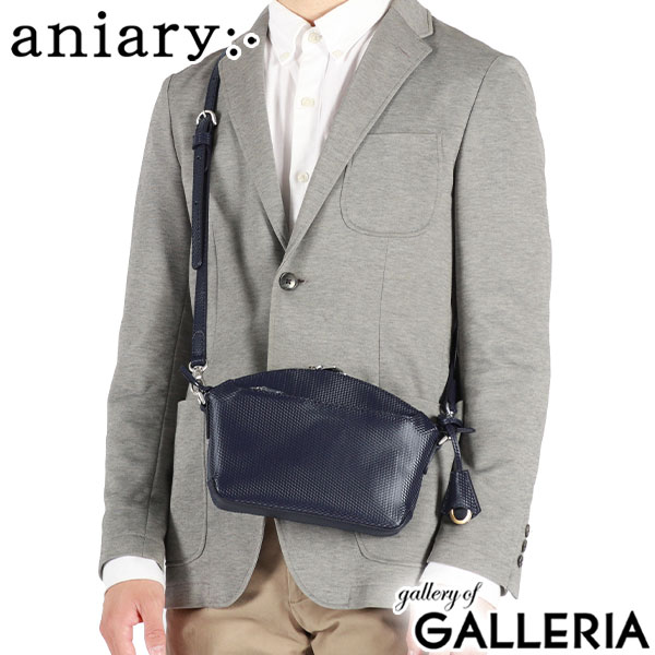 【正規取扱店】アニアリ ショルダーバッグ メンズ レディース 斜めがけバッグ ブランド aniary ミニショルダー 小さめ レザー 30代 40代 斜めがけ 大人 軽量 上品 ミニ 日本製 ジー-フィルム レザー 34-03000
