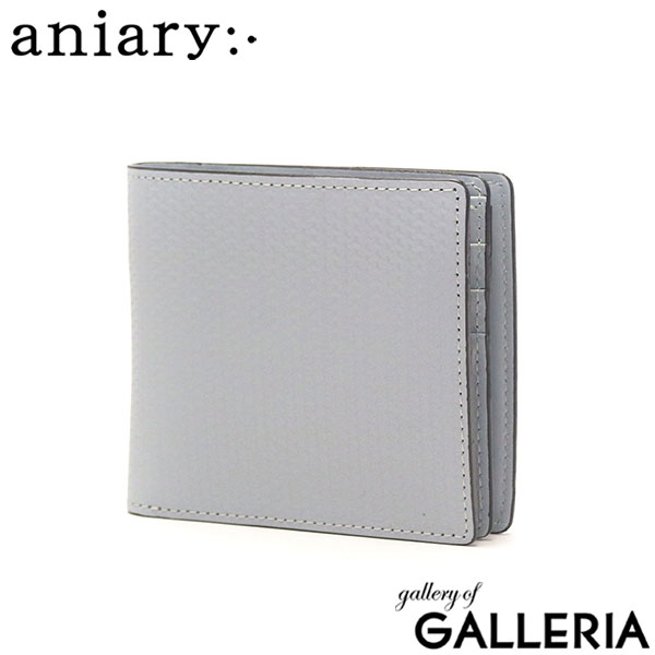 【正規取扱店】 アニアリ 財布 メンズ レディース 二つ折り ブランド aniary 本革 大人 上品 30代 40代 コンパクト 小銭入れあり 二つ折り財布 日本製 ジー-フィルム レザー 34-20000