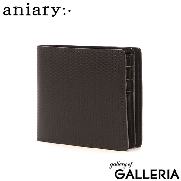 【正規取扱店】 アニアリ 財布 メンズ レディース 二つ折り ブランド aniary 本革 大人 上品 30代 40代 コンパクト 小銭入れあり 二つ折り財布 日本製 ジー-フィルム レザー 34-20000