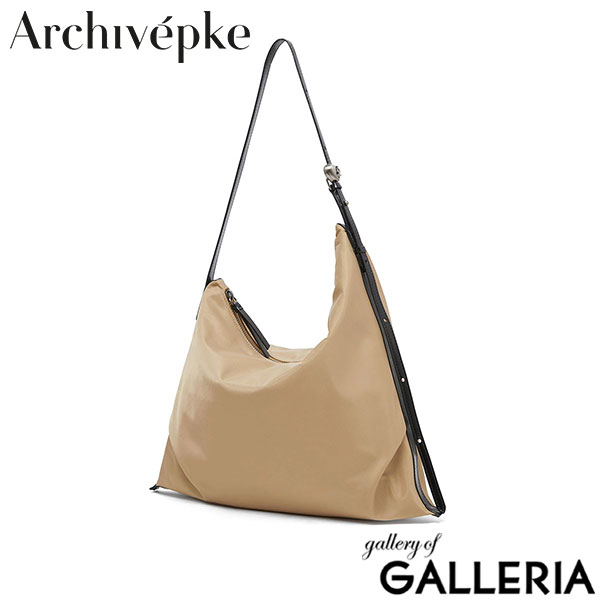 アーカイブエプク トートバッグ レディース ファスナー付き 布 Archivepke 軽量 小さめ ホーボーバッグ ナイロン 黒 ショルダー バッグ 薄い 薄型 軽い B5 女性 おしゃれ ハンドバッグ Luv luna bag OVBAX25103 OVBAX24108