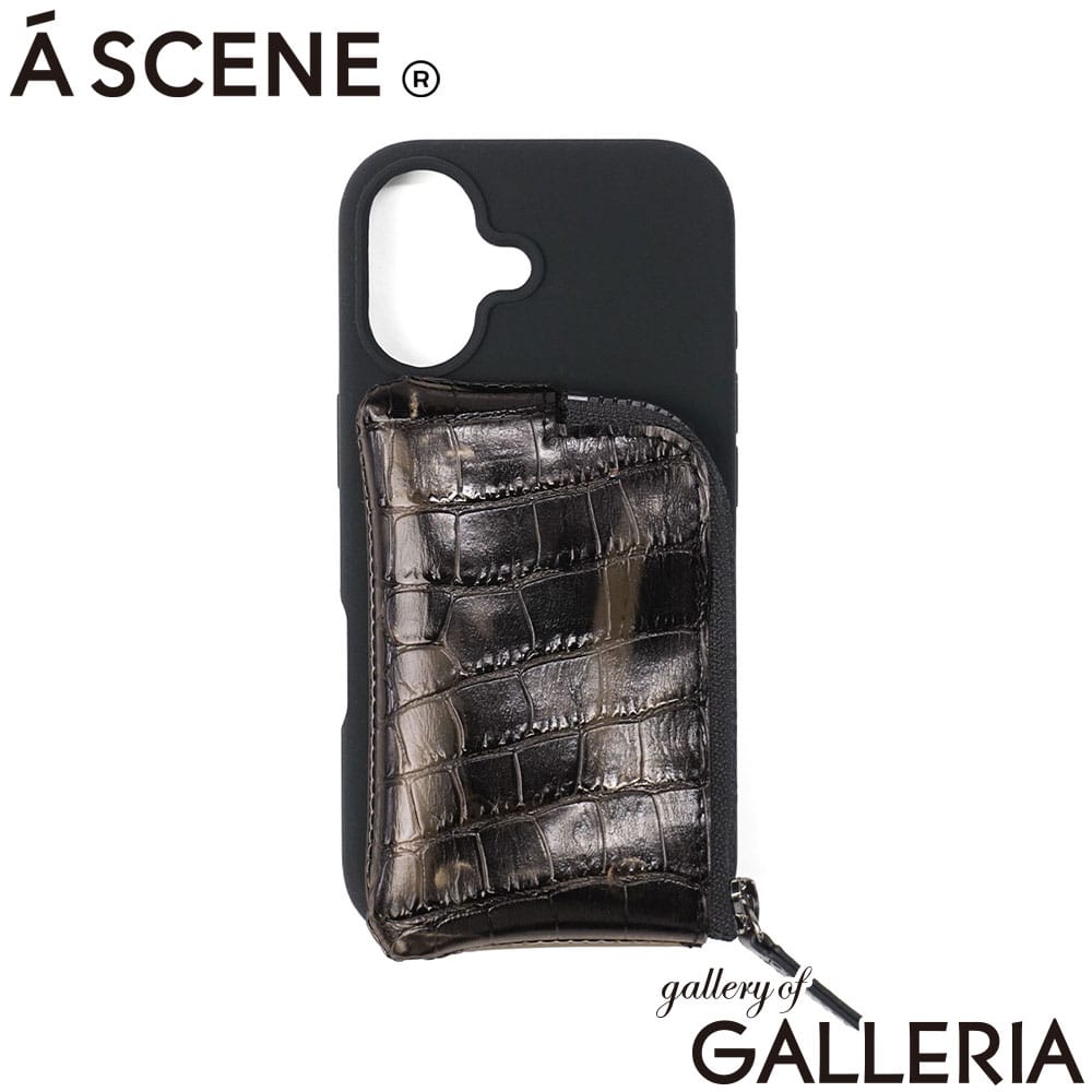 A SCENE エーシーン スマホケース シリコンケース 16サイズ 16Proサイズ 17サイズ 17Proサイズ iPhone ブランド おしゃれ PVC croco silicon case