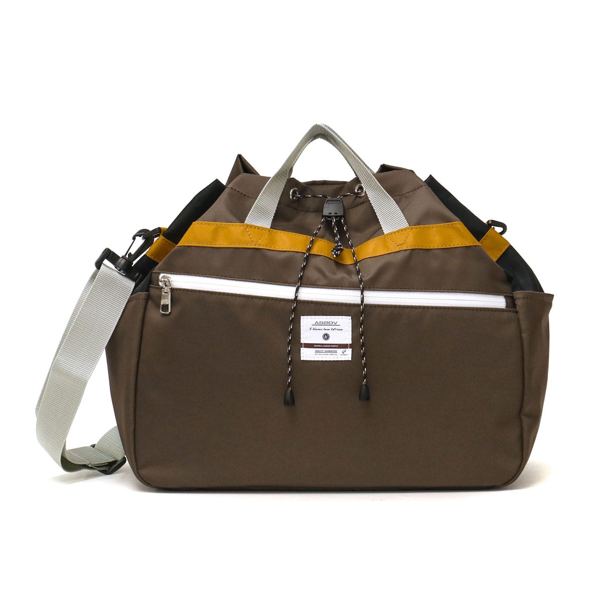 【セール】【正規品1年保証】アッソブ ショルダーバッグ AS2OV バッグ 2WAY ショルダー NYLON TWILL DRAW STRINGSHOULDER巾着ショルダー 巾着 斜めがけ 撥水 軽量 A4 大きめ 旅行 ナイロン メンズ レディース ASSOV091900