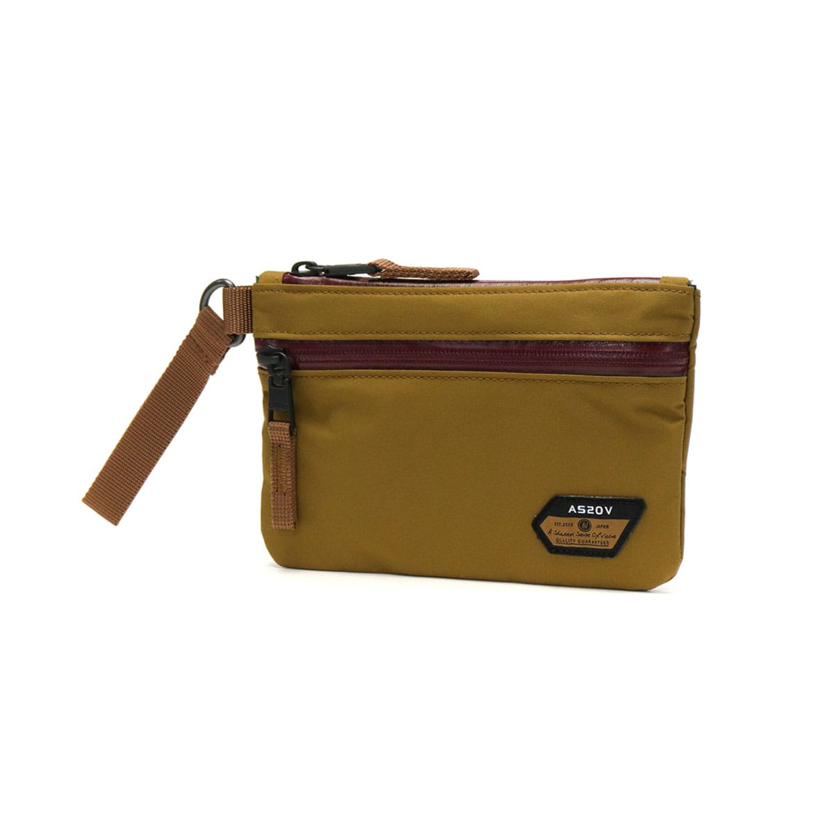 【正規品1年保証】【メール便】アッソブ ポーチ AS2OV WATER PROOF FLAT POUCH-S マルチポーチ 小物入れ 小さめ 撥水 防水 抗菌 防臭 ナイロン アウトドア 日本製 メンズ レディース ASSOV 092103