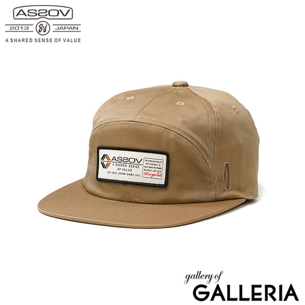 アッソブ キャップ メンズ ブランド AS2OV GOLF アメカジ おしゃれ 春 夏 秋 冬 ゴルフ 帽子 ゴルフキャップ ロゴ ワッペン フラットバイザー サングラス 大人 20代 30代 40代 GOLF SERIES 6 PANEL WAPPEN CAP - PATCH 542201