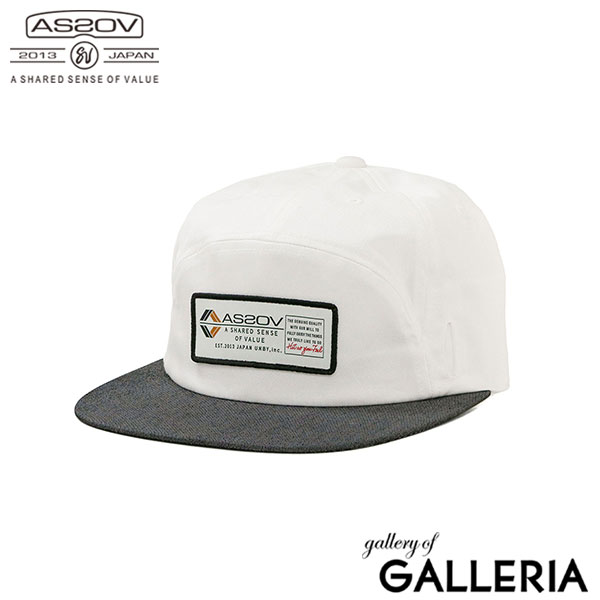 アッソブ キャップ メンズ ブランド AS2OV GOLF アメカジ おしゃれ 春 夏 秋 冬 ゴルフ 帽子 ゴルフキャップ ロゴ ワッペン フラットバイザー サングラス 大人 20代 30代 40代 GOLF SERIES 6 PANEL WAPPEN CAP - PATCH 542201