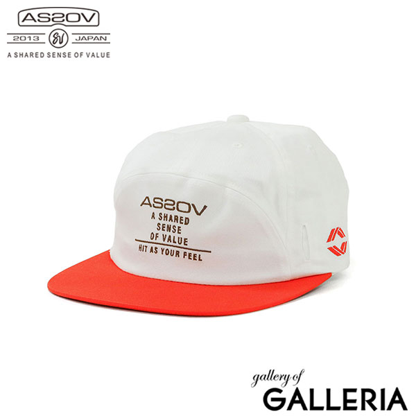 アッソブ キャップ メンズ ブランド AS2OV GOLF アメカジ おしゃれ 春 夏 秋 冬 ゴルフ 帽子 ゴルフキャップ ロゴ バイカラー フラットバイザー サングラス 大人 20代 30代 40代 GOLF SERIES 6 PANEL EMBROIDERY CAP 542202