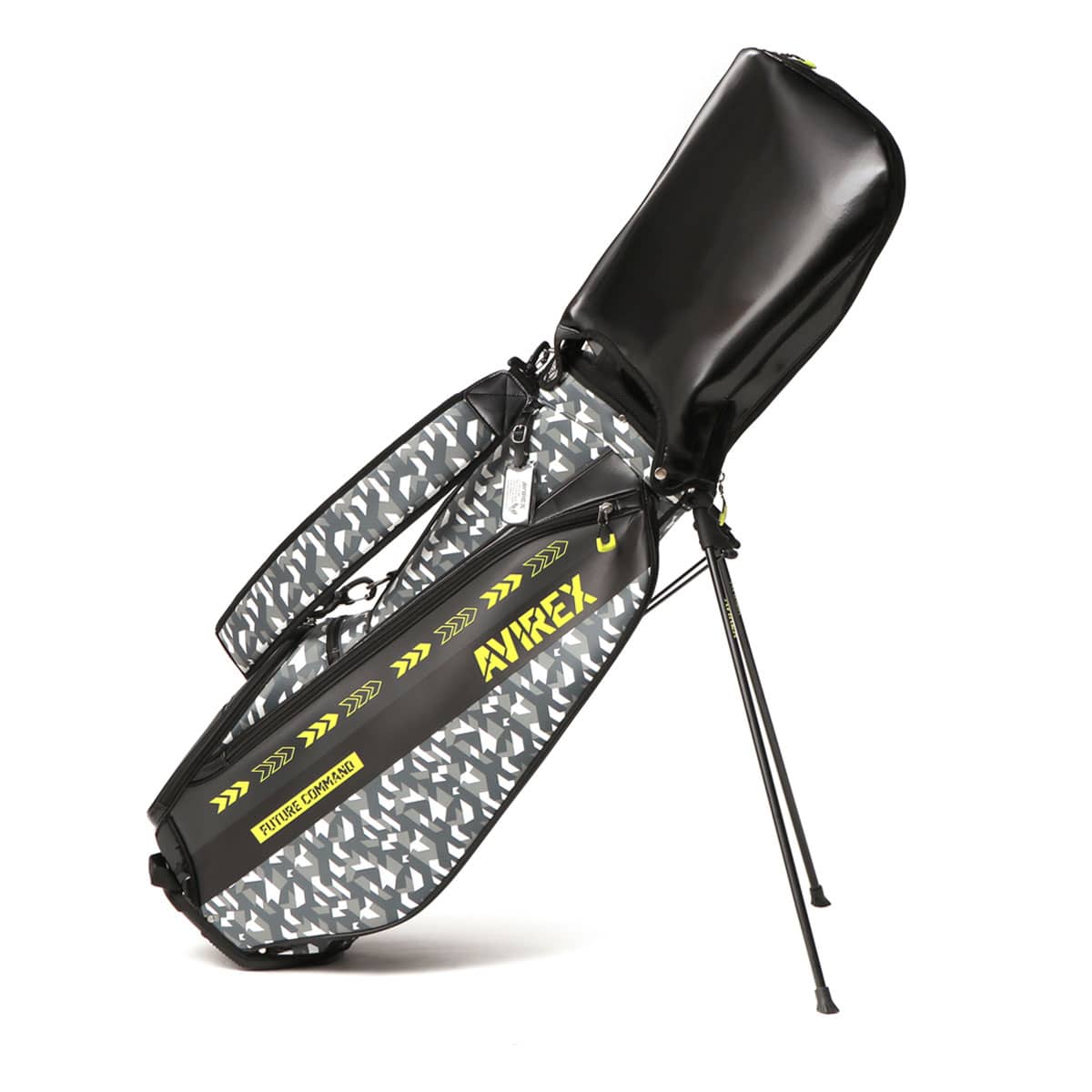 【セール】アヴィレックスゴルフ キャディバッグ AVIREX GOLF スタンドキャディーバッグ ゴルフバッグ スタンド 8.5型 5分割 46インチ ポリエステル カバー ゴルフ メンズ レディース AVG2F-BA2