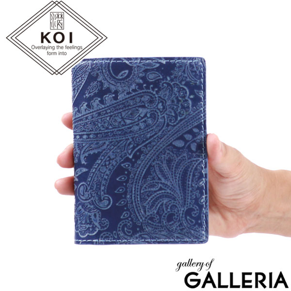 バギーポート 財布 BAGGY PORT KOI コーアイ 藍染レザー ペイズリー ハーフウォレット 二つ折り財布 小銭入れ 本革 コンパクト メンズ レディース ZYS-196