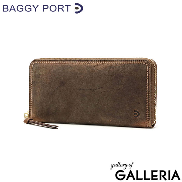 バギーポート 財布 BAGGY PORT ラウンド束入れ 長財布 ラウンドファスナー KUDU LEATHER クーズーレザー 小銭入れ 革 大容量 メンズ レディース ZKM-900
