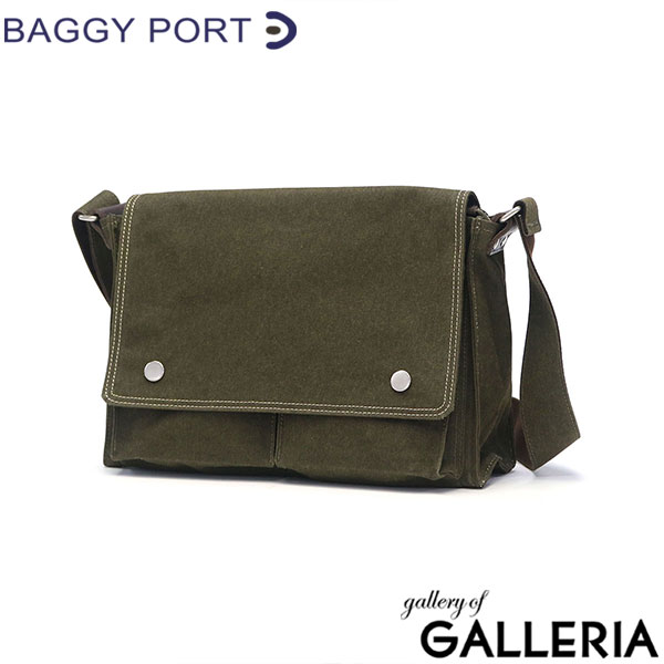 バギーポート ショルダーバッグ メンズ レディース 斜めがけバッグ ブランド BAGGY PORT 斜め掛け 大人 軽量 小さめ 斜めがけ 防水 耐水 B5 帆布 ファスナー付き かぶせ SHELTER DUCK シェルターダック INS-602