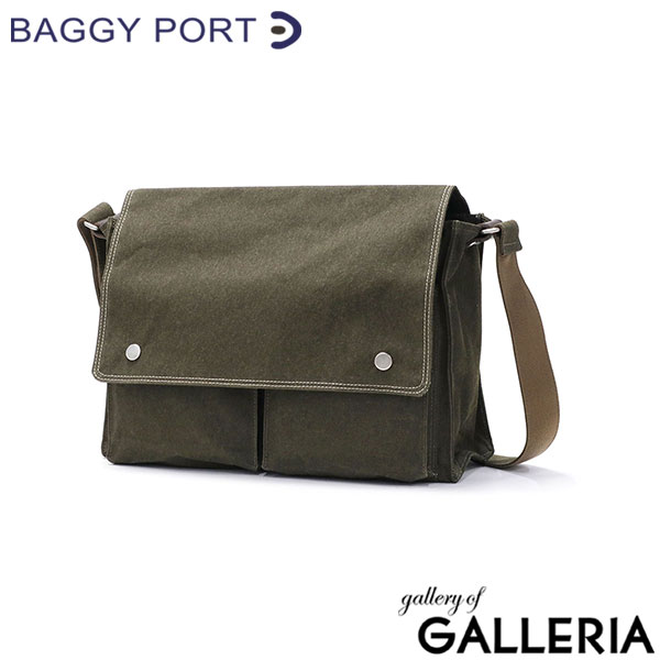 バギーポート ショルダーバッグ メンズ レディース 斜めがけバッグ ブランド BAGGY PORT A4 斜めがけ 斜め掛け 防水 帆布 軽量 シンプル 丈夫 横型 ファスナー付き 日本製 SHELTER DUCK シェルターダック INS-603