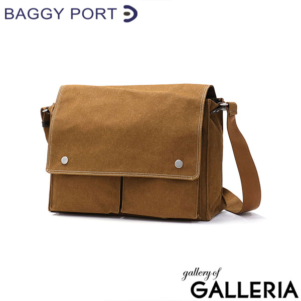 バギーポート ショルダーバッグ メンズ レディース 斜めがけバッグ ブランド BAGGY PORT A4 斜めがけ 斜め掛け 防水 帆布 軽量 シンプル 丈夫 横型 ファスナー付き 日本製 SHELTER DUCK シェルターダック INS-603