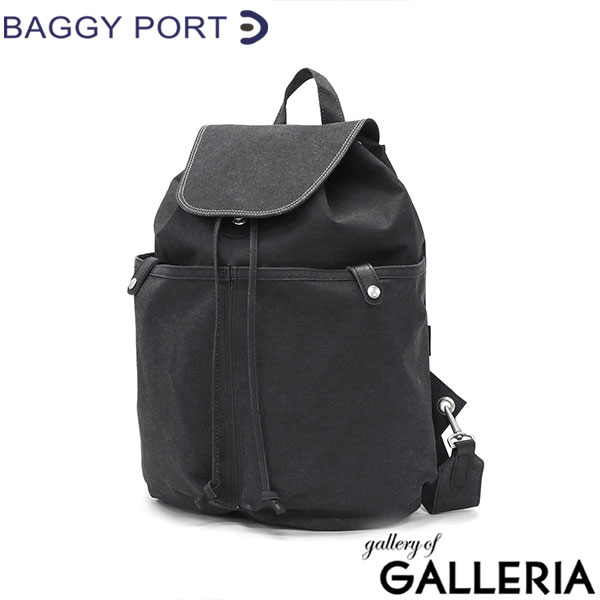 バギーポート リュック メンズ レディース おしゃれ 軽い 軽量 黒 ブラック BAGGY PORT リュックサック バッグ シンプル カジュアル 耐水 ブランド かぶせ コンパクト テント生地 A4 SHELTER DUCK INS-604
