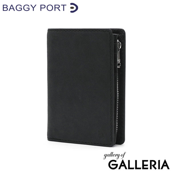バギーポート 財布 二つ折り メンズ 本革 コンパクト ブランド BAGGY PORT 二つ折り財布 ミニ財布 2つ折り 黒 小銭入れ カード 牛革 ギフト 小銭入れあり テキサス ハーフウォレット ZYS-1501