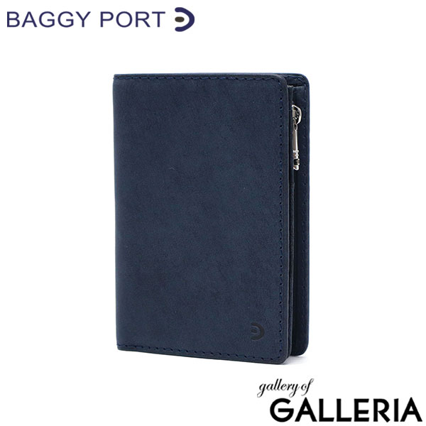 バギーポート 財布 二つ折り メンズ 本革 コンパクト ブランド BAGGY PORT 二つ折り財布 ミニ財布 2つ折り 黒 小銭入れ カード 牛革 ギフト 小銭入れあり テキサス ハーフウォレット ZYS-1501