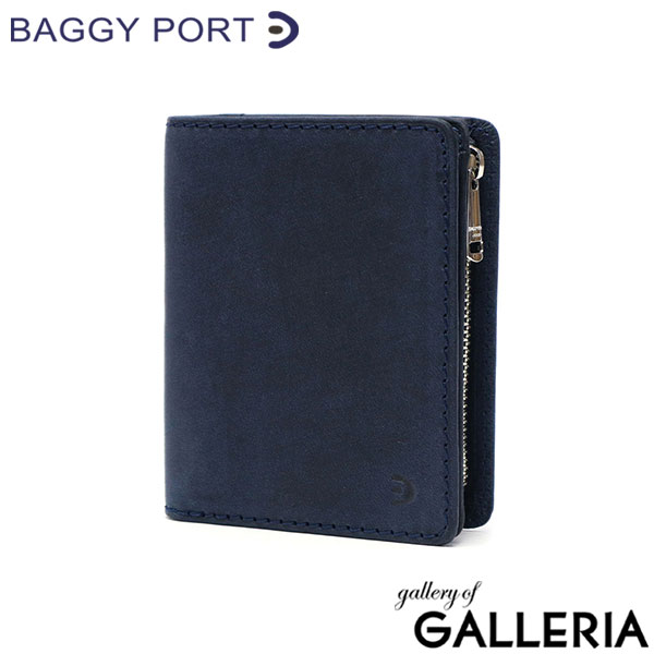 バギーポート 財布 二つ折り メンズ 本革 コンパクト ブランド BAGGY PORT 二つ折り財布 ミニ財布 2つ折り 黒 小銭入れ カード 牛革 ギフト ミニ 小さめ 小銭入れあり テキサス コンパクトハーフ ZYS-1504